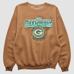 Fanatics Green Bay Packers 2004 Pullover Sweatshirt Brown Vintage