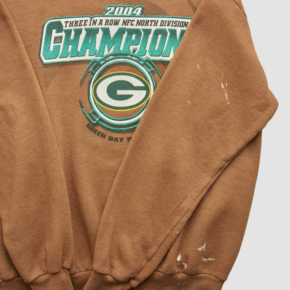 Fanatics Green Bay Packers 2004 Pullover Sweatshirt Brown Vintage