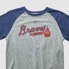 Atlanta Braves Nike 2000s T-shirt - Gray - XVintage - Nike Lifestyle