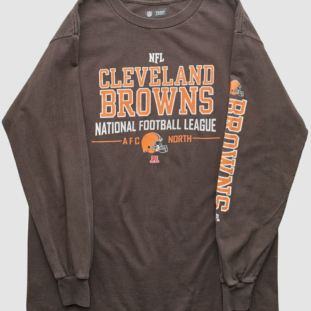Fanatics Cleveland Browns NFL 2010s Long Sleeve T-shirt Brown Vintage