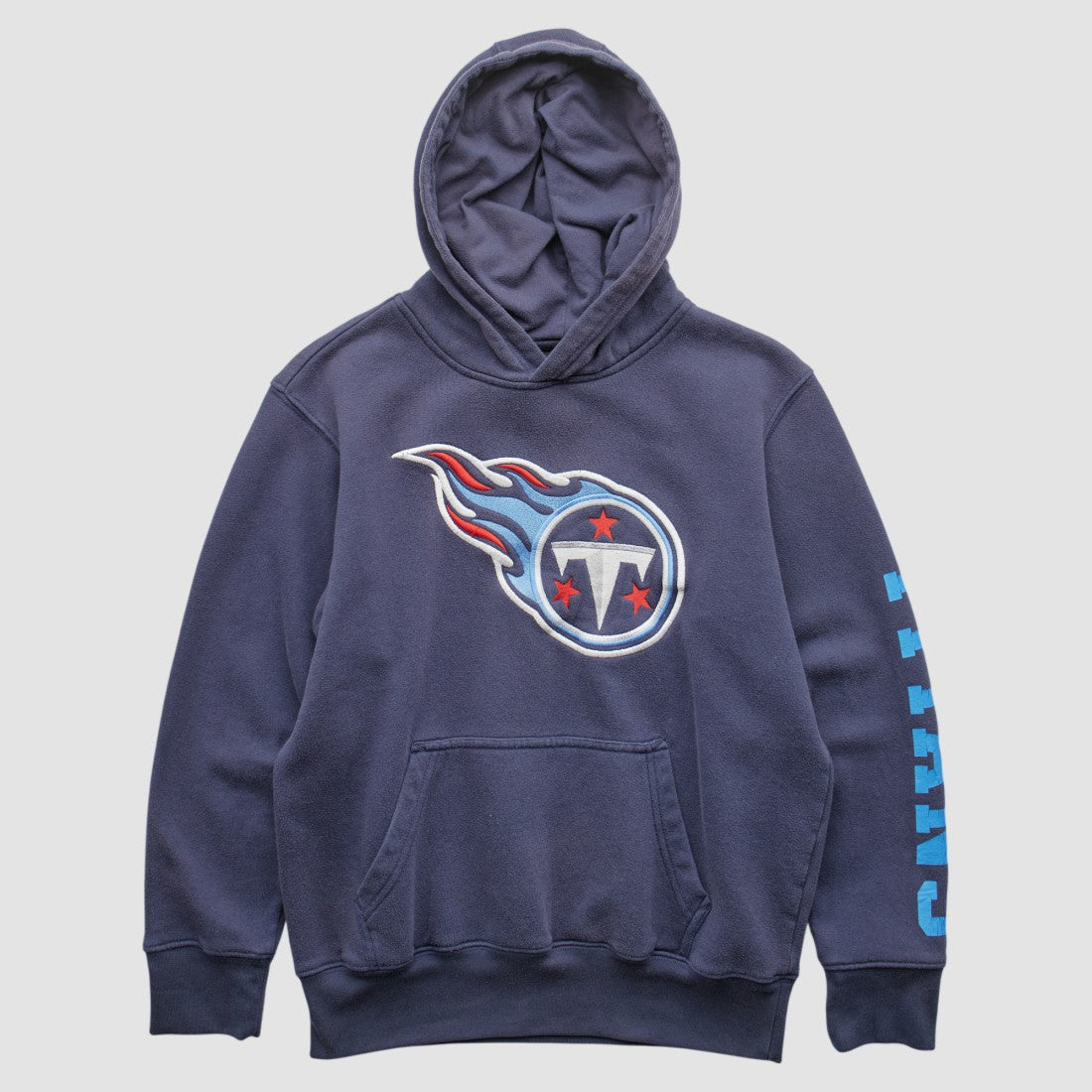 Fanatics Tennessee Titans NFL 2000s Hooded Pullover Sweatshirt Navy Vintage