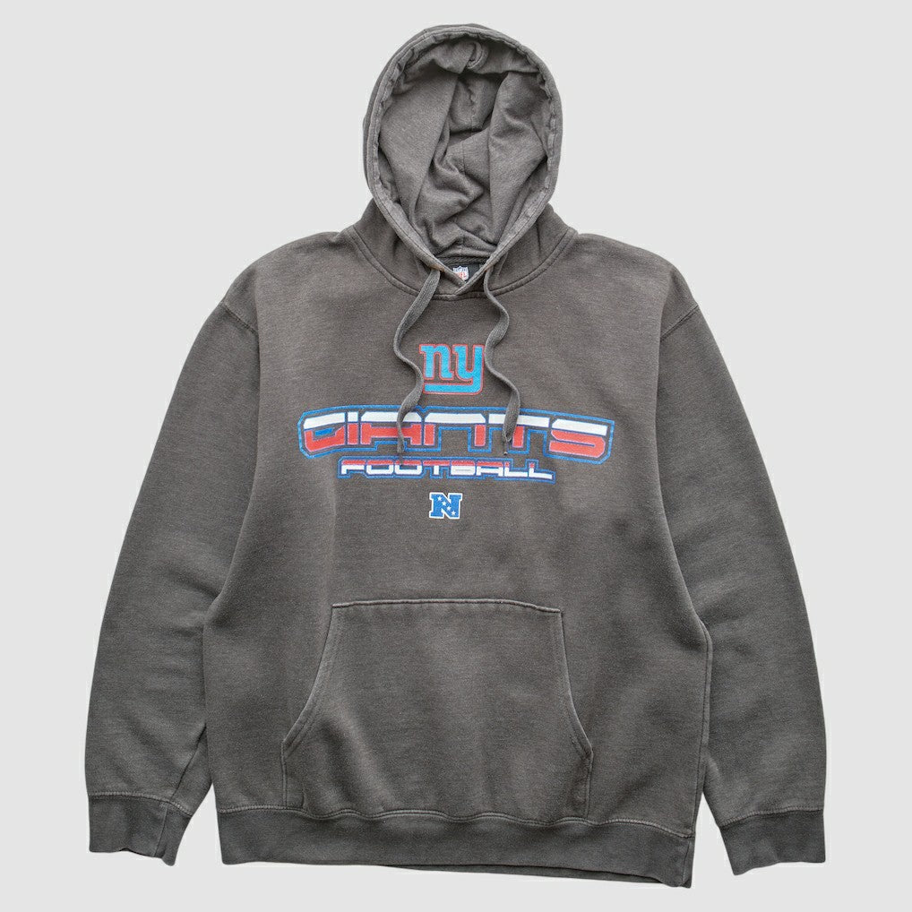 Fanatics New York Giants NFL 2010s Hooded Pullover Sweatshirt Charcoal Vintage