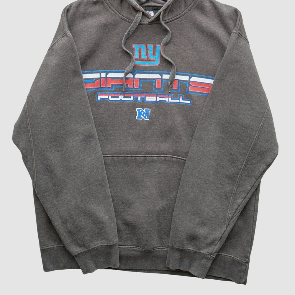 Fanatics New York Giants NFL 2010s Hooded Pullover Sweatshirt Charcoal Vintage