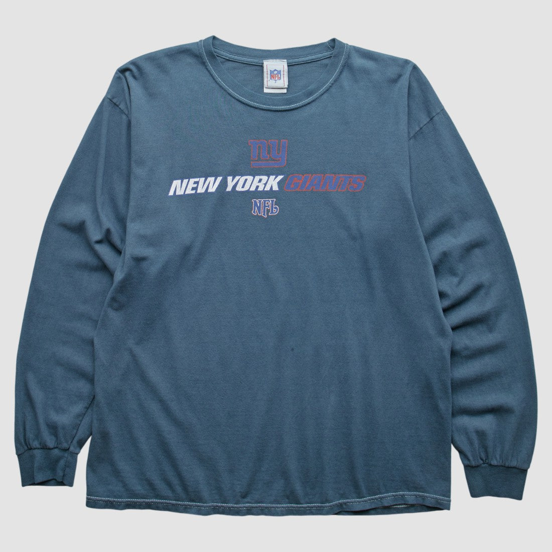 Fanatics New York Giants NFL 2000s Long Sleeve T-shirt Blue Vintage