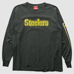 Fanatics Pittsburgh Steelers NFL 2000s Long Sleeve T-shirt Black Vintage