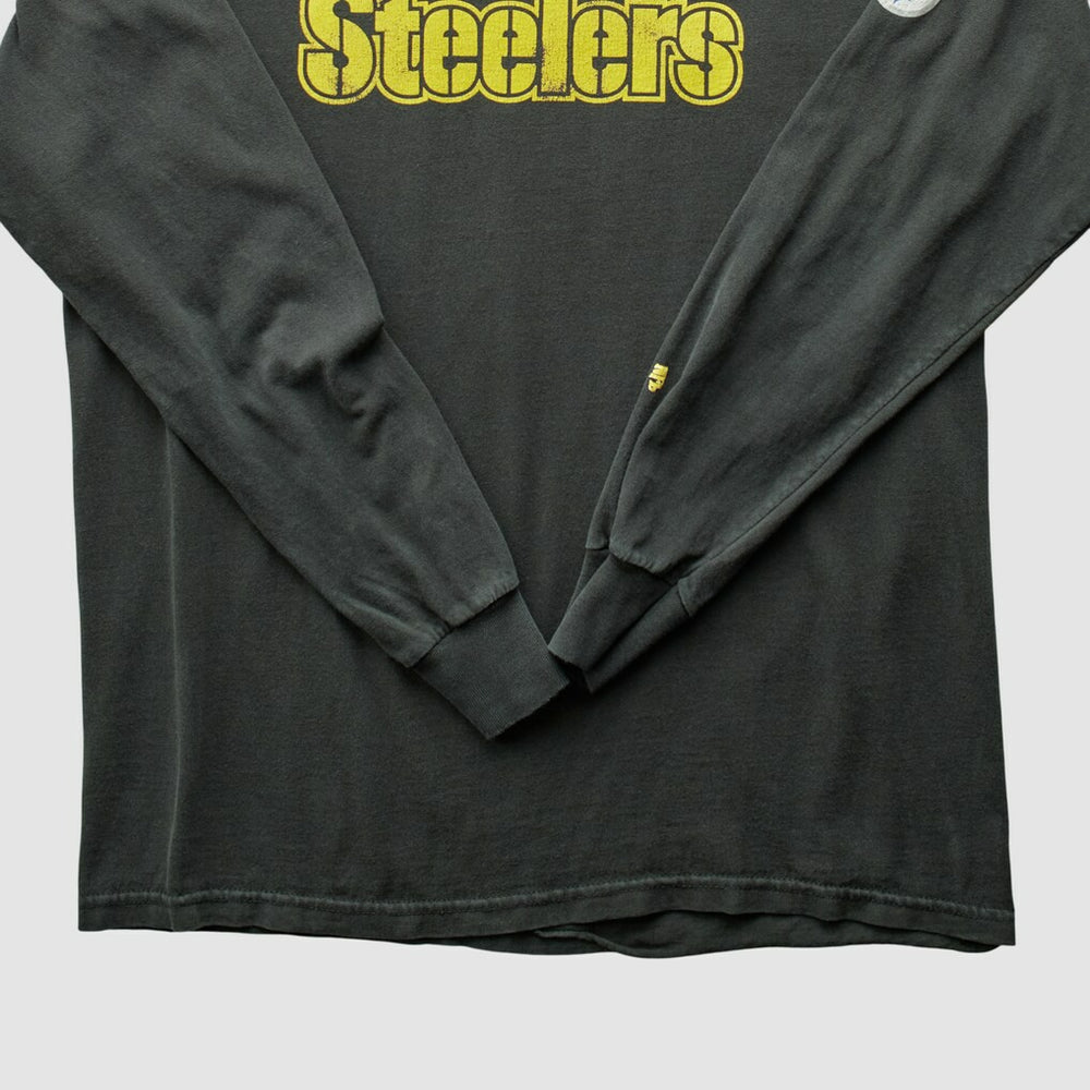 Fanatics Pittsburgh Steelers NFL 2000s Long Sleeve T-shirt Black Vintage
