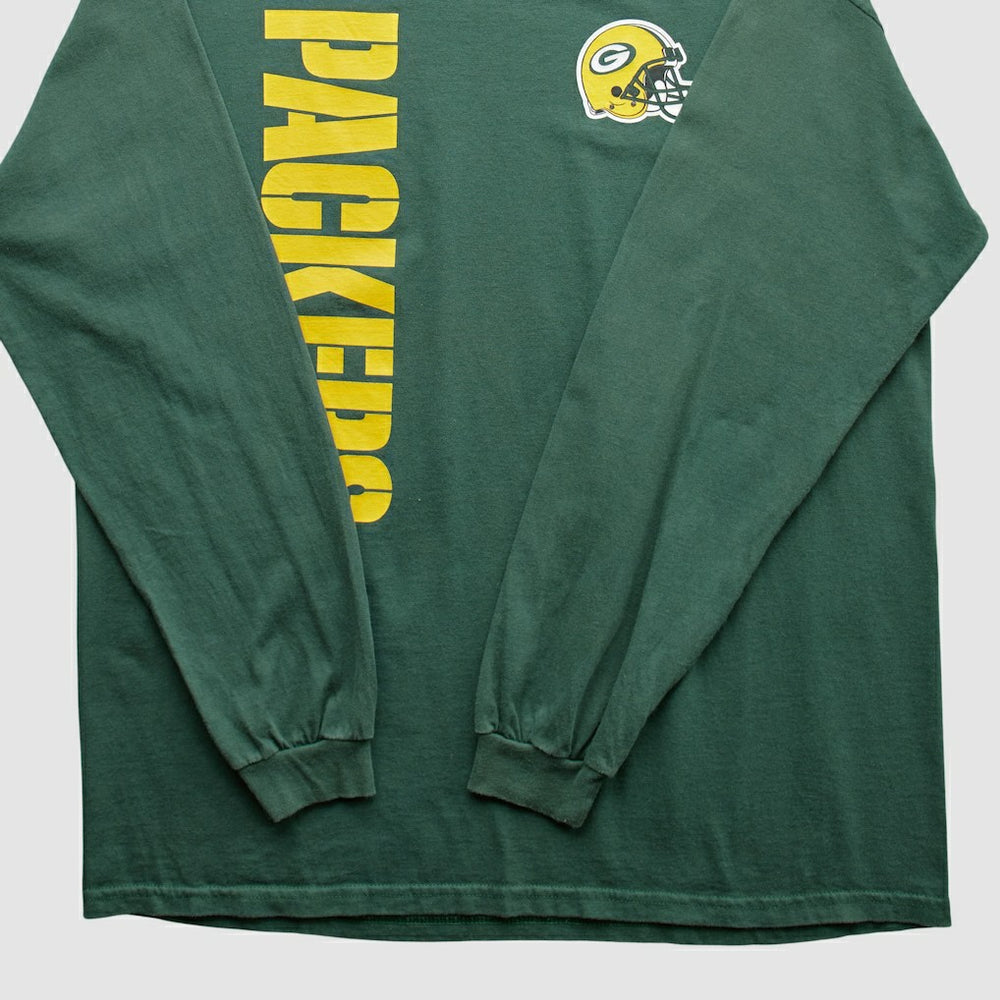 Fanatics Green Bay Packers NFL 2000s Long Sleeve T-shirt Green Vintage