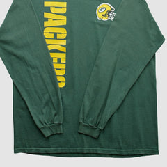 Fanatics Green Bay Packers NFL 2000s Long Sleeve T-shirt Green Vintage