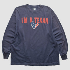 Fanatics Houston Texans NFL 2010s Long Sleeve T-shirt Navy Vintage