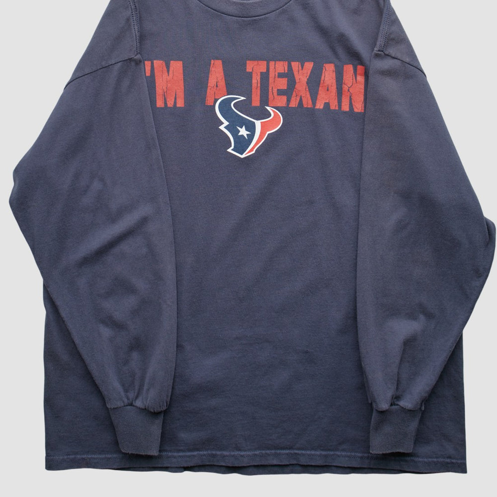 Fanatics Houston Texans NFL 2010s Long Sleeve T-shirt Navy Vintage