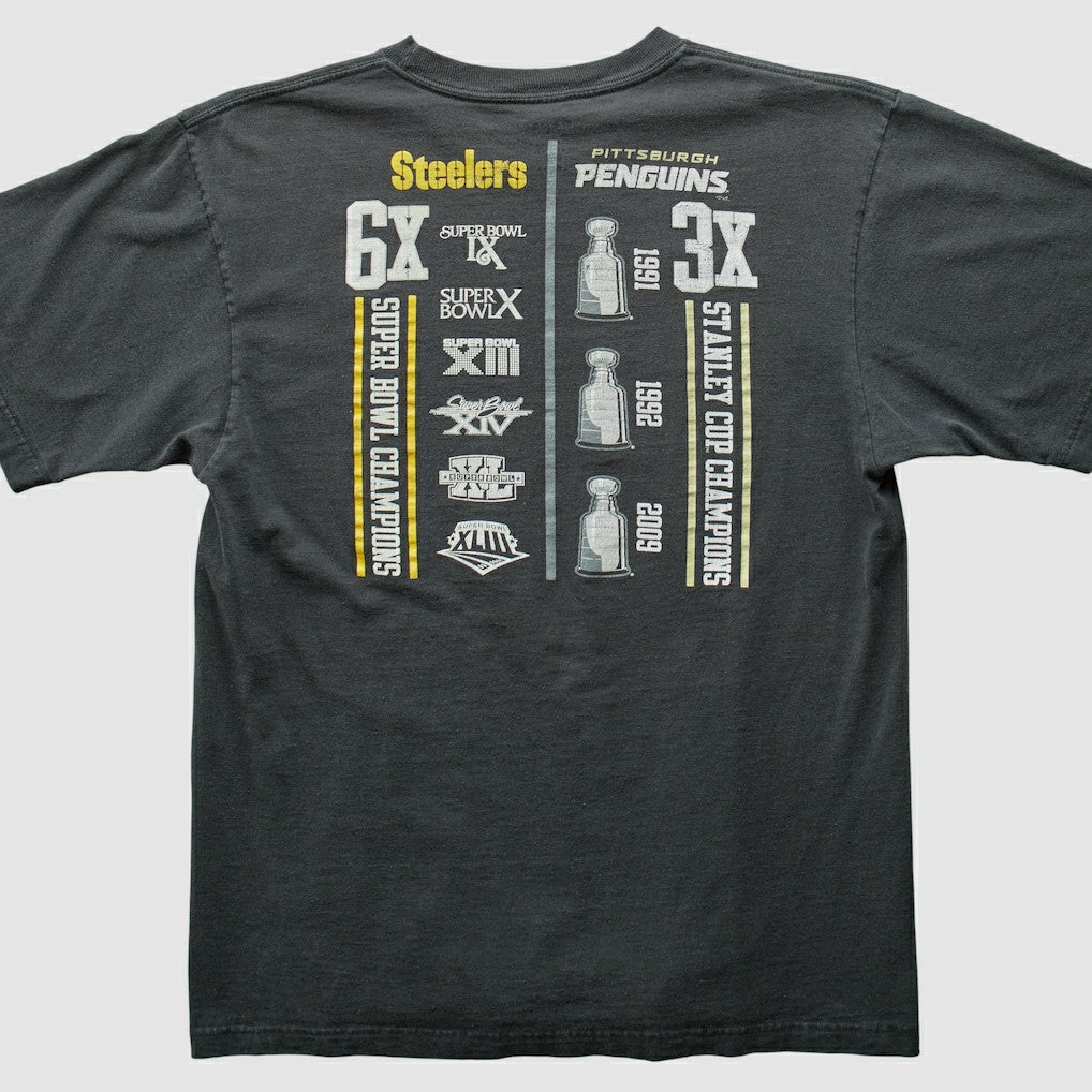 Fanatics Pittsburgh Steelers Reebok 2009 T-shirt Charcoal Vintage
