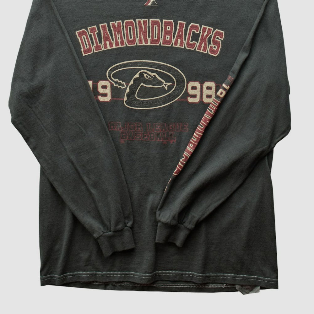 Arizona Diamondbacks Majestic 1998 Long Sleeve T-shirt - Charcoal - XVintage - Fanatics Sale