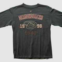 Arizona Diamondbacks Majestic 1998 Long Sleeve T-shirt - Charcoal - XVintage - Fanatics Sale