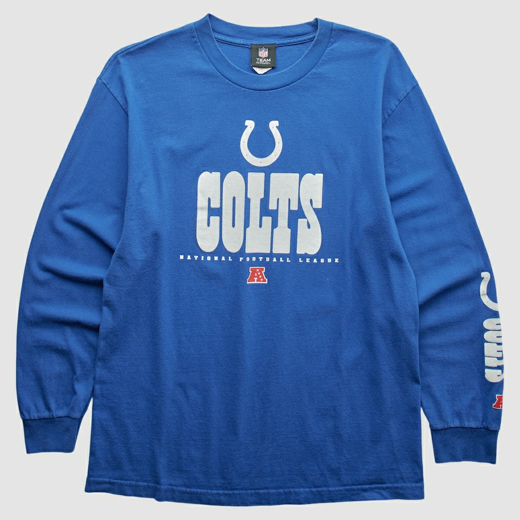 Fanatics Indianapolis Colts NFL 2010s Long Sleeve T-shirt Blue Vintage