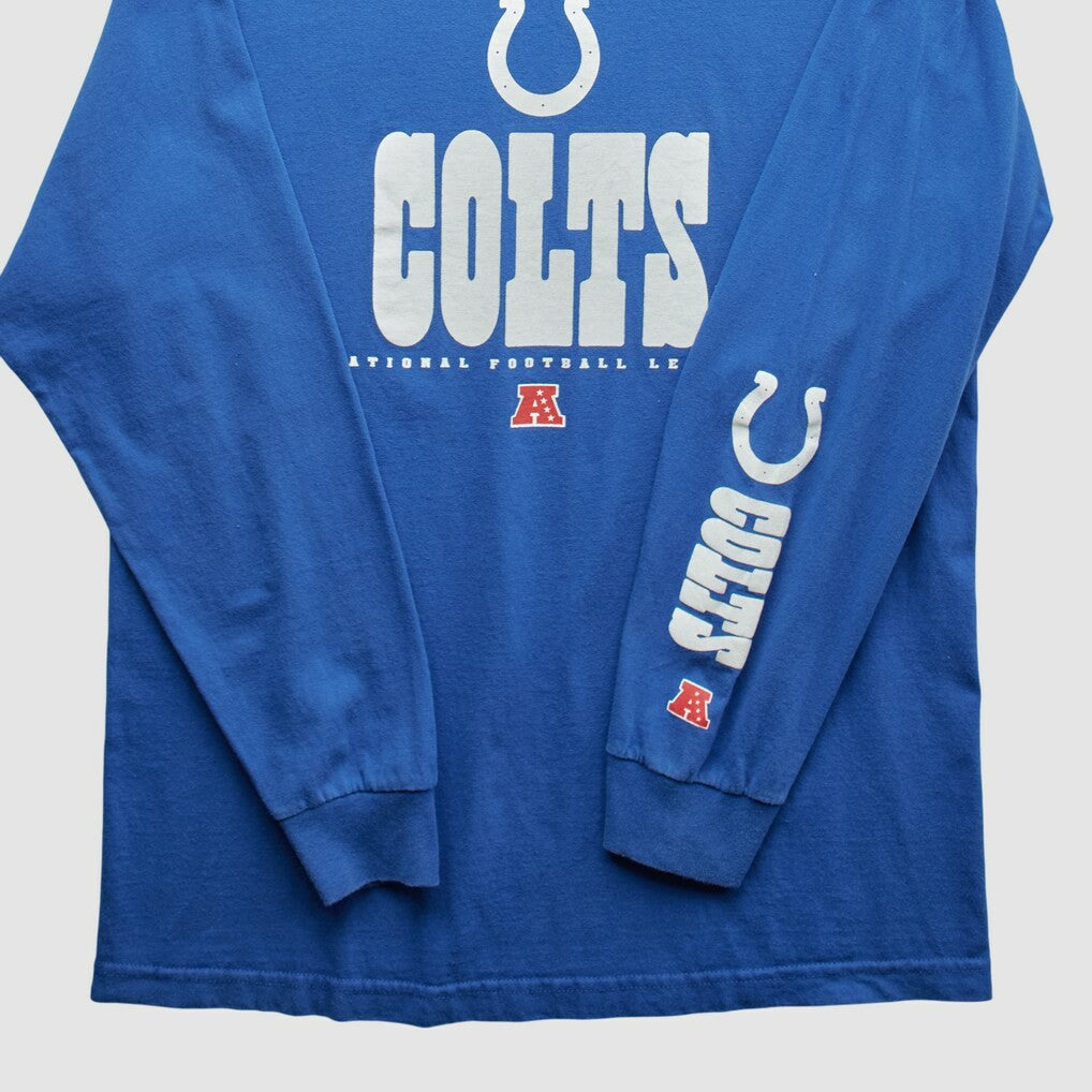 Fanatics Indianapolis Colts NFL 2010s Long Sleeve T-shirt Blue Vintage