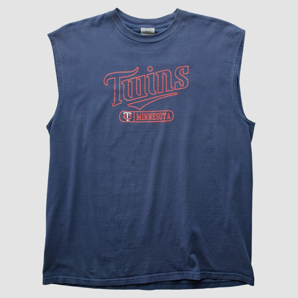 Minnesota Twins MLB 2000s Tank - Navy - Vintage - Fanatics on Sale