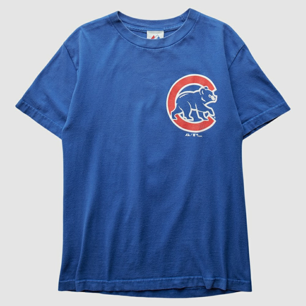 Chicago Cubs Majestic 2008 T-shirt - Blue - XVintage - Fanatics Discount