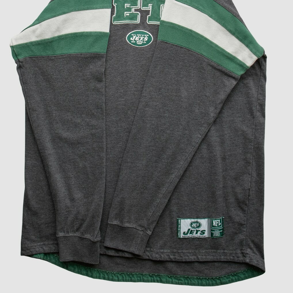 Fanatics New York Jets NFL 2010s Long Sleeve T-shirt Gray Vintage