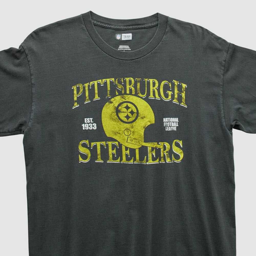 Fanatics Pittsburgh Steelers NFL 2010s Long Sleeve T-shirt Charcoal Vintage