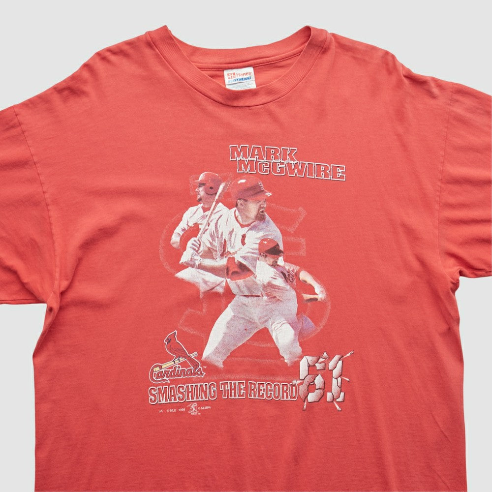 St. Louis Cardinals Hanes 1998 T-shirt - Red - Vintage - Fanatics Online