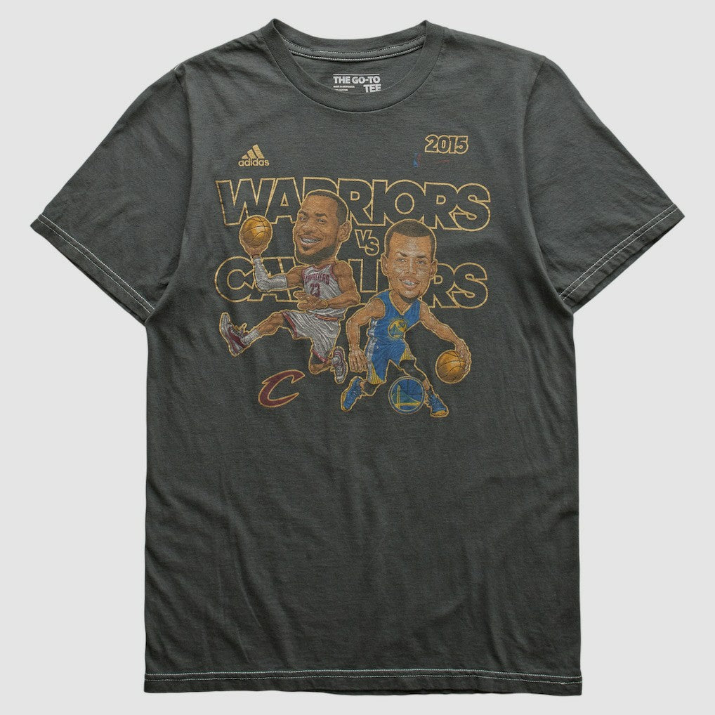 Golden State Warriors 2015 T-shirt for sale Charcoal Vintage | Adidas outlet
