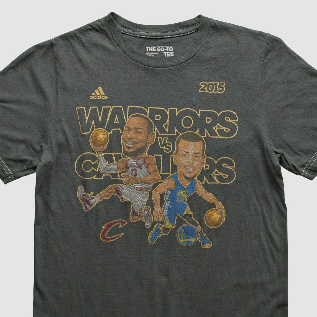 Golden State Warriors 2015 T-shirt for sale Charcoal Vintage | Adidas outlet