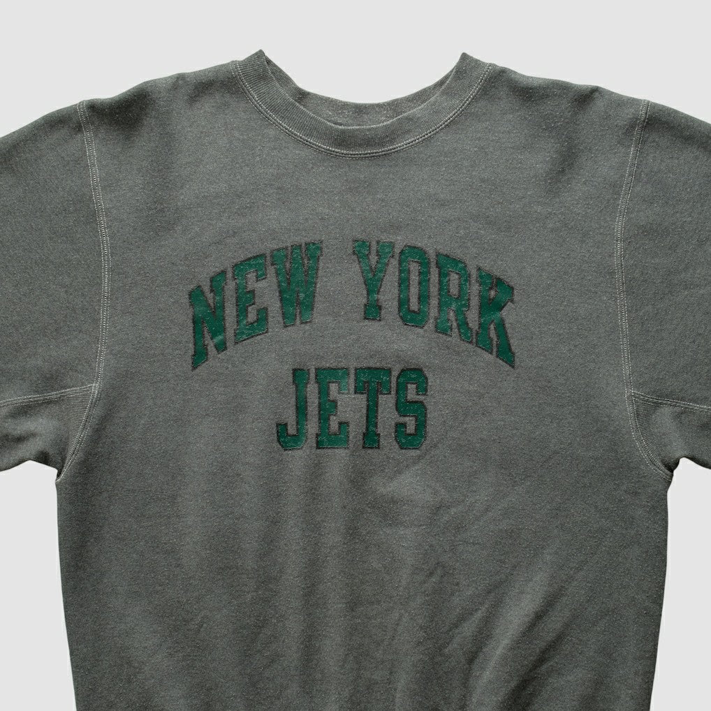 Fanatics New York Jets Champion 2000s Pullover Sweatshirt Charcoal Vintage