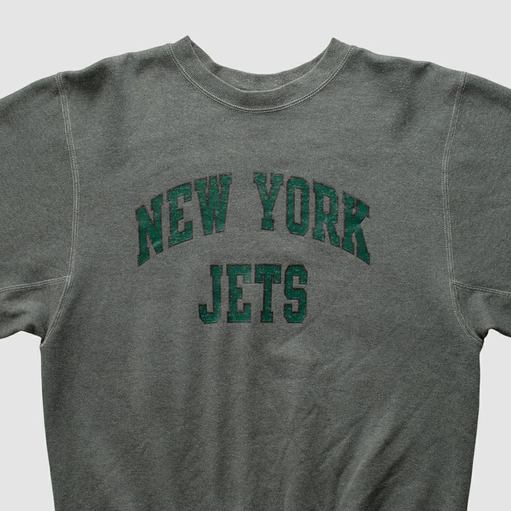 Fanatics New York Jets Champion 2000s Pullover Sweatshirt Charcoal Vintage