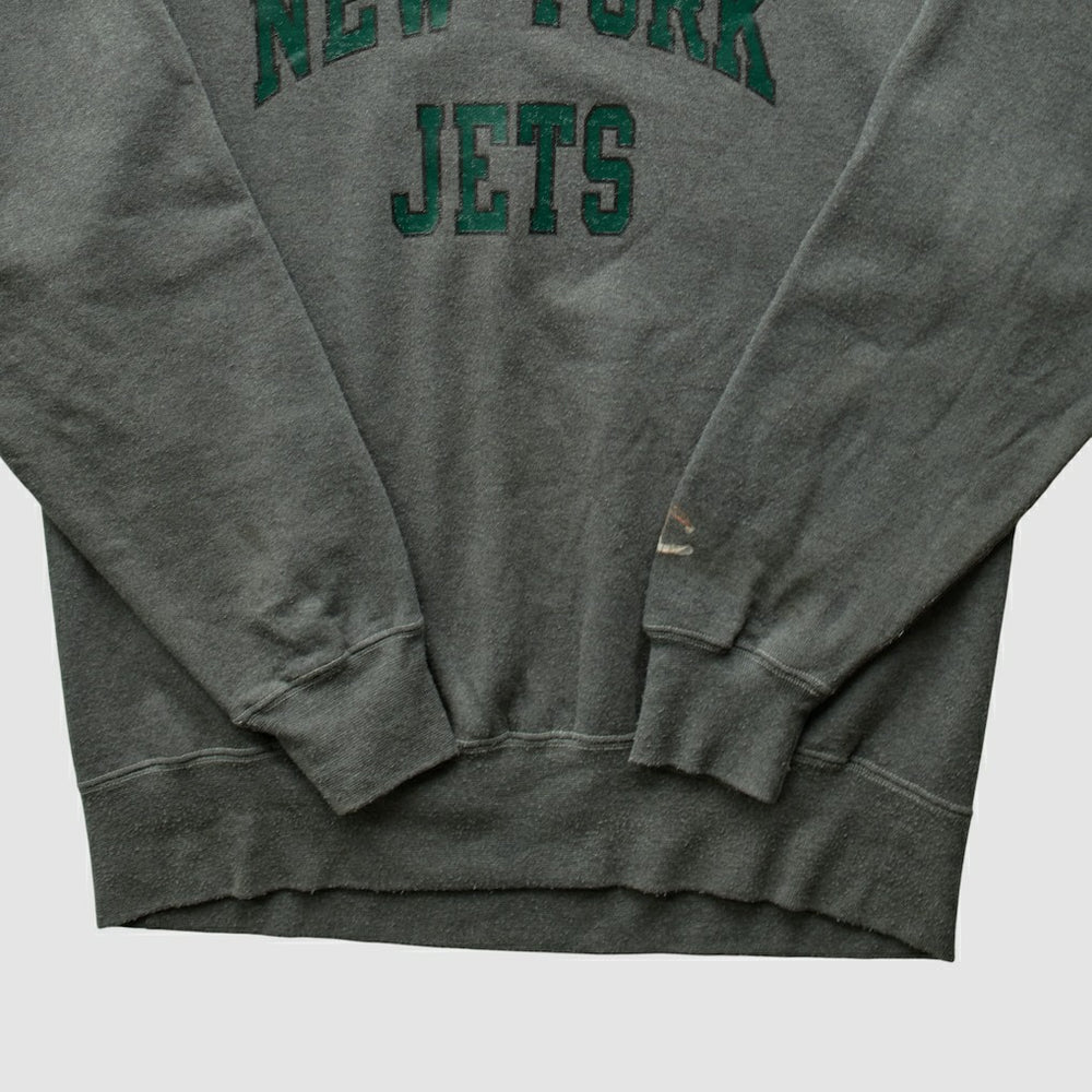 Fanatics New York Jets Champion 2000s Pullover Sweatshirt Charcoal Vintage