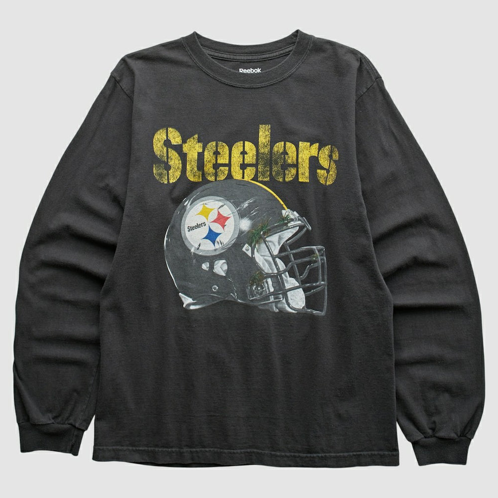 Fanatics Pittsburgh Steelers Reebok 2010s Long Sleeve T-shirt Black Vintage