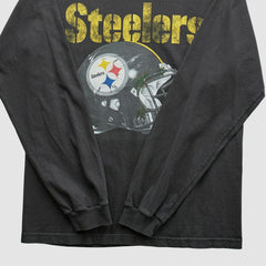 Fanatics Pittsburgh Steelers Reebok 2010s Long Sleeve T-shirt Black Vintage