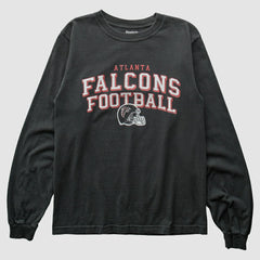 Fanatics Atlanta Falcons Reebok 2000s Long Sleeve T-shirt Black Vintage