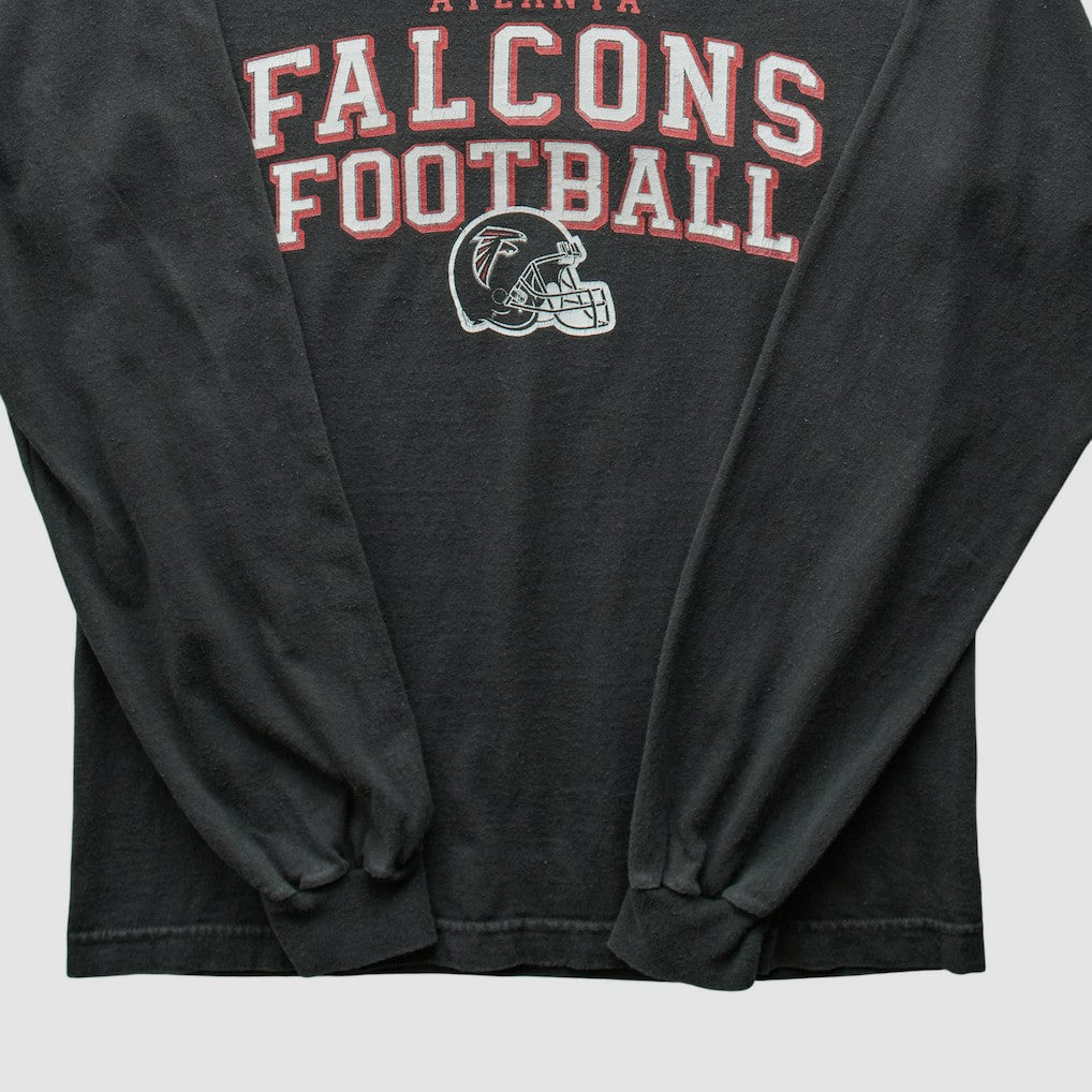 Fanatics Atlanta Falcons Reebok 2000s Long Sleeve T-shirt Black Vintage