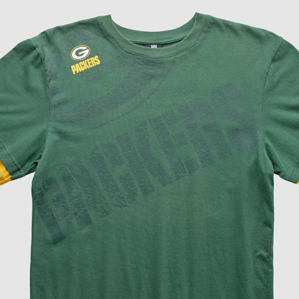 Fanatics Green Bay Packers NFL 2010s Long Sleeve T-shirt Green Vintage