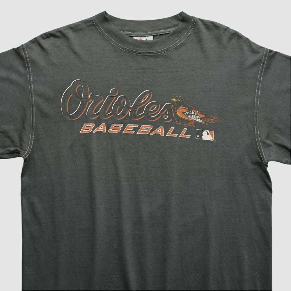 Baltimore Orioles Majestic 2000s T-shirt - Charcoal - Vintage - Fanatics Online