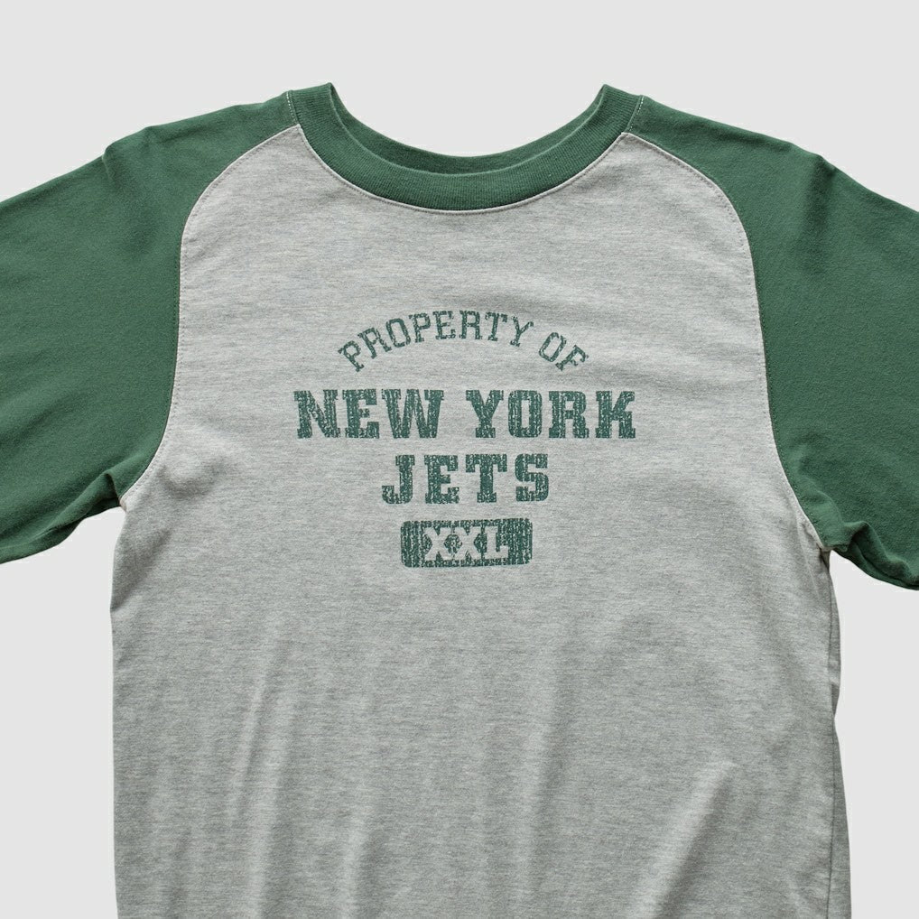 Fanatics New York Jets Grid Iron 2000s Long Sleeve T-shirt Gray Vintage