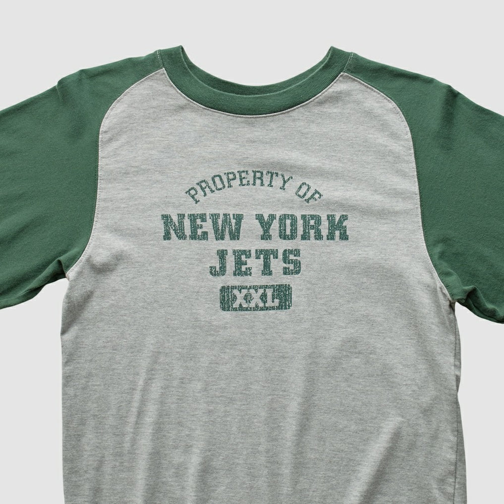 Fanatics New York Jets Grid Iron 2000s Long Sleeve T-shirt Gray Vintage