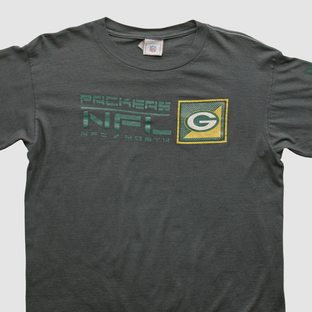 Fanatics Green Bay Packers NFL 2000s Long Sleeve T-shirt Charcoal Vintage