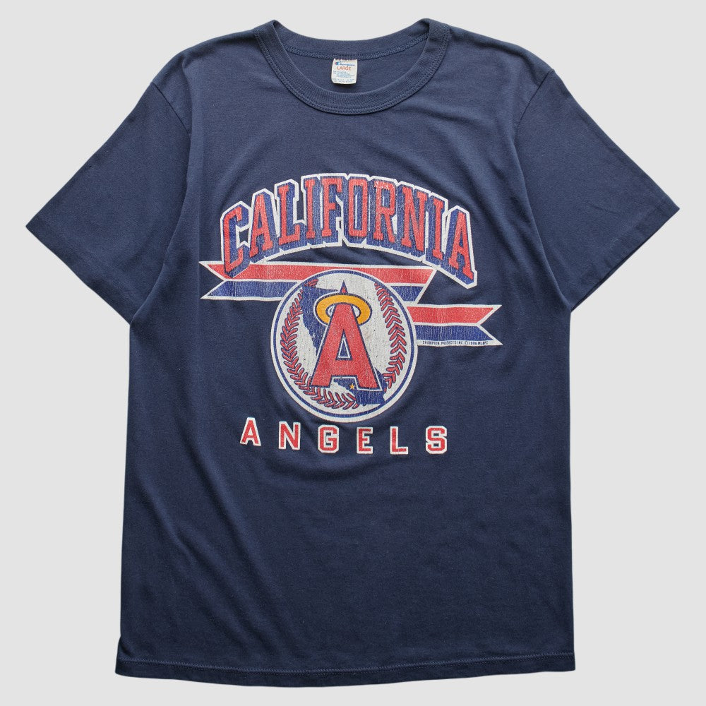Los Angeles Angels Champion 90s T-shirt - Navy - Vintage - Fanatics Sale