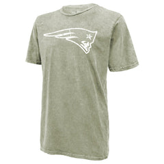 Drake Maye New England Patriots Majestic Threads Mineral Wash Name & Number T-Shirt Moss Green