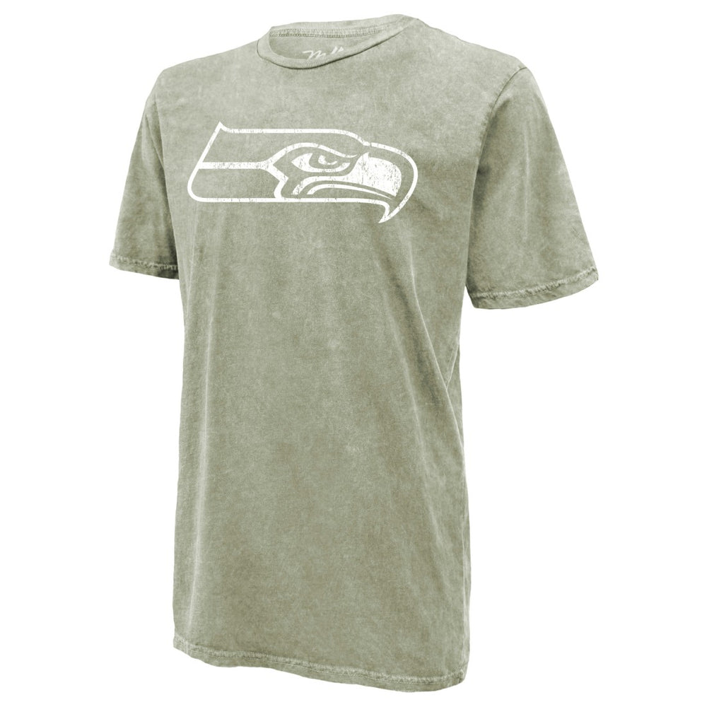 Jaxon Smith-Njigba Seattle Seahawks Majestic Threads Mineral Wash Name & Number T-Shirt Moss Green