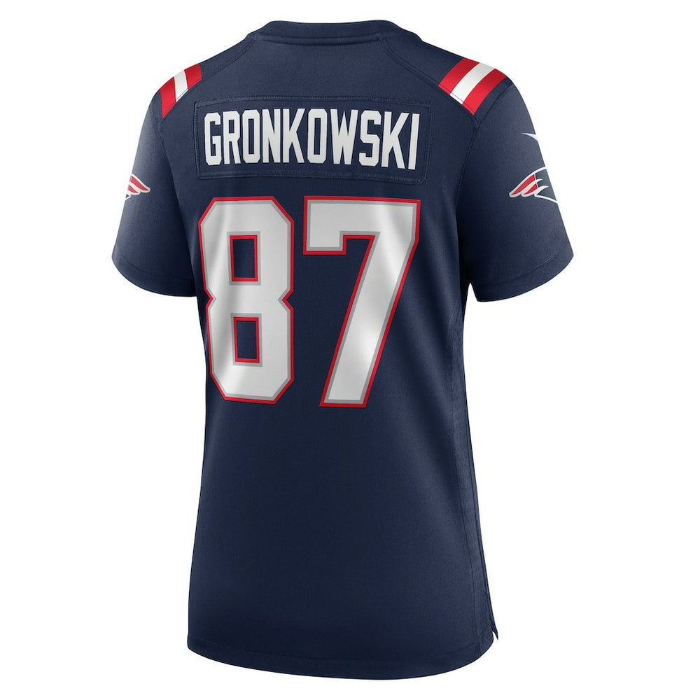 Nike Rob Gronkowski New England Patriots Women's Team Retired Player Game Jersey Navy