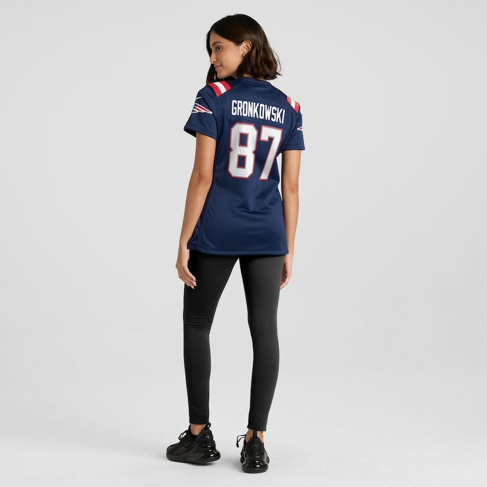 Nike Rob Gronkowski New England Patriots Women's Team Retired Player Game Jersey Navy
