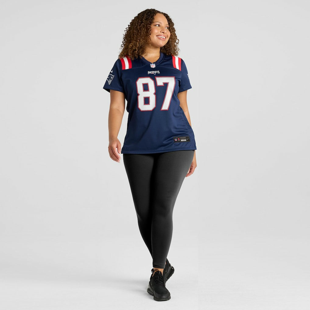 Nike Rob Gronkowski New England Patriots Women's Team Retired Player Game Jersey Navy