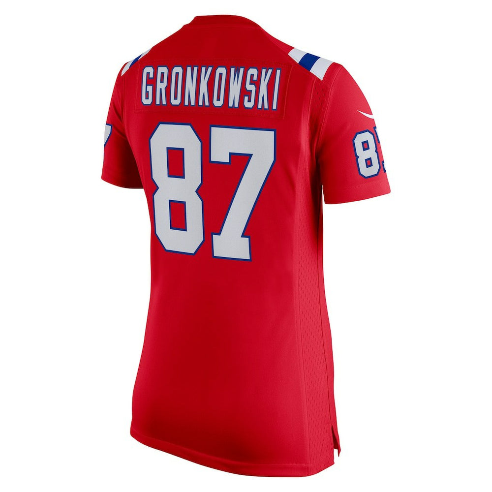 Nike Rob Gronkowski New England Patriots Women's Alternate Retired Player Game Jersey Red