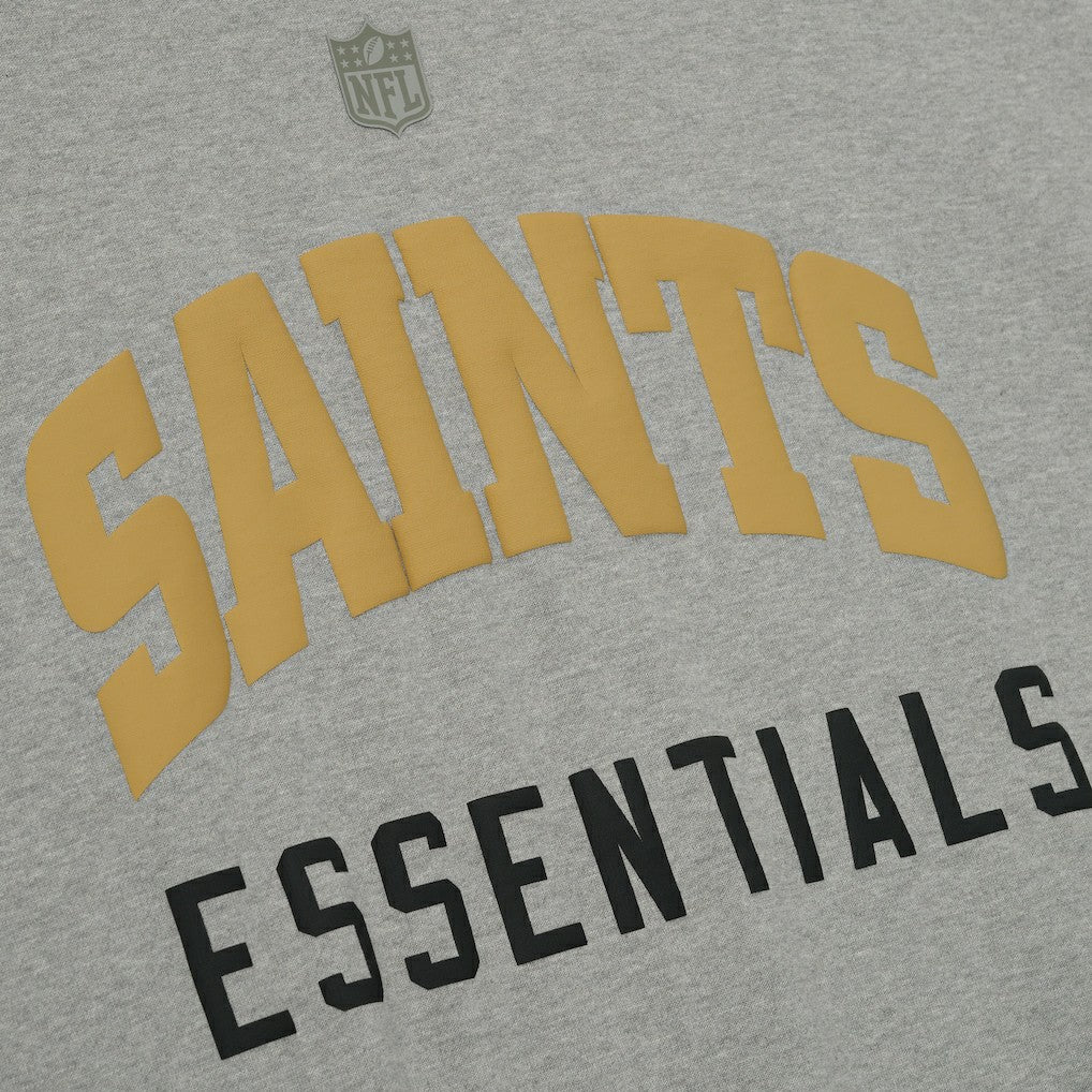 New Orleans Saints Fear of God x NFL Unisex 3/4-Sleeve T-Shirt Heather Gray