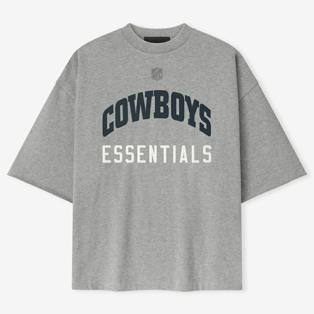 Dallas Cowboys Fear of God x NFL Unisex 3/4-Sleeve T-Shirt Heather Gray
