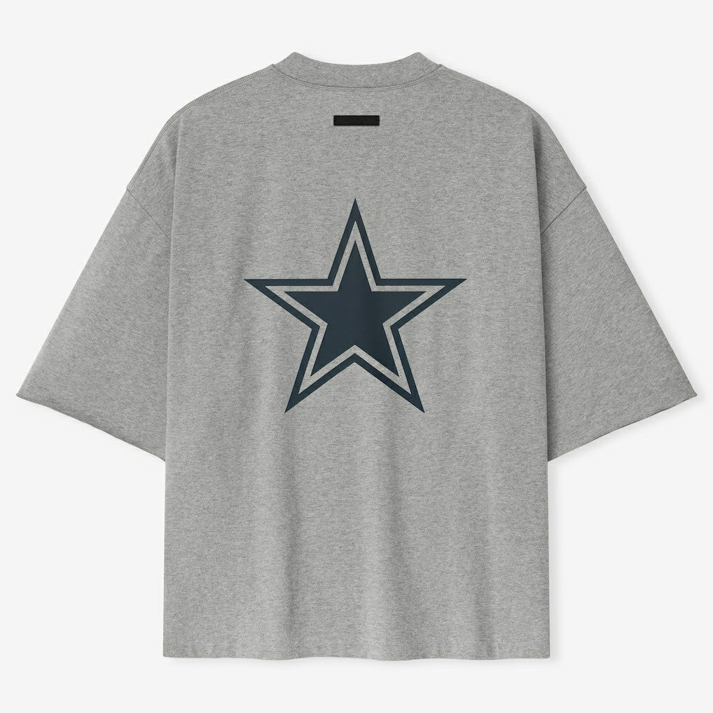 Dallas Cowboys Fear of God x NFL Unisex 3/4-Sleeve T-Shirt Heather Gray