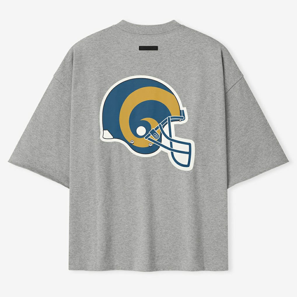 Los Angeles Rams Fear of God x NFL Unisex 3/4-Sleeve T-Shirt Heather Gray