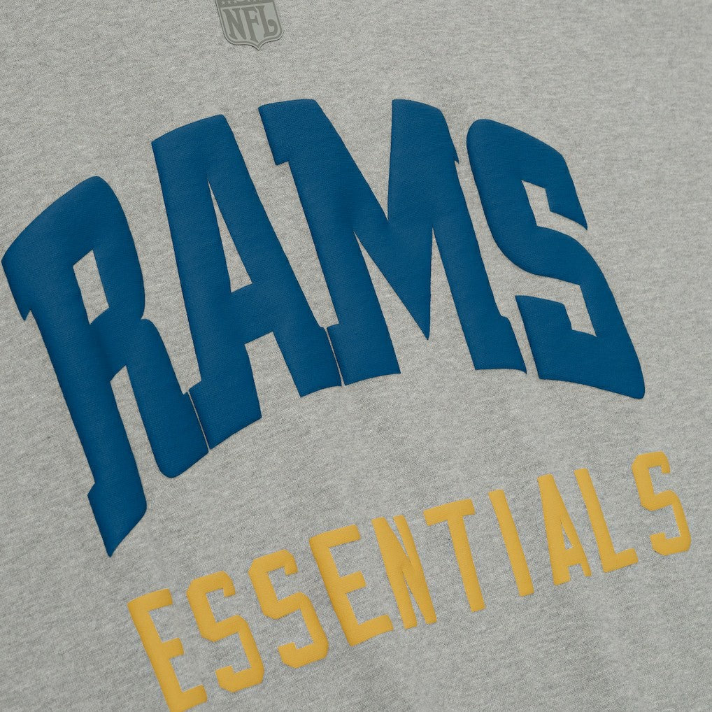 Los Angeles Rams Fear of God x NFL Unisex 3/4-Sleeve T-Shirt Heather Gray